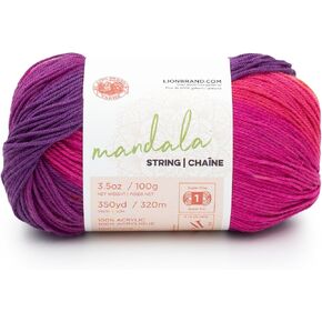 Lion Brand Yarn Mandala String Yarn, 1 Pack, Harmony