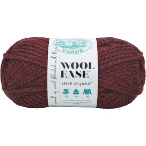 Lion Brand Yarn 640-143 Wool-Ease Thick & Quick Yarn, 1-Pack, Claret