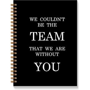 Team Leader Gifts Notebook - Thank You Team Journal, Team Gifts Spiral Notebook, Employee Appreciation Gifts, Team Gifts for Employees, Coworker Gifts, Office Gifts, 5.5x8.3 Inches