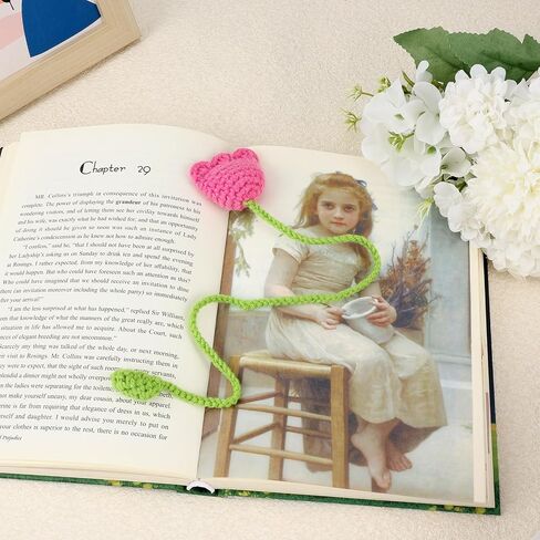 Crochet Bookmarks for Women Girls Kids Knitted Daisy Book Mark for Book Lovers Coworker Bookish Birthday Graduation Gift for Her Him Unique Page Bookmark for Readers Christmas Easter Gifts in Saudi Arabia
