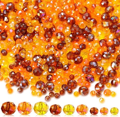1350 Pcs Easter Beads Spring Colorful Glass Crystal Beads for Jewelry Making Bulk with Box Faceted Glass Gemstone for DIY Easter Necklace Bracelet Earring Crafts (Sweet Color) in Kuwait