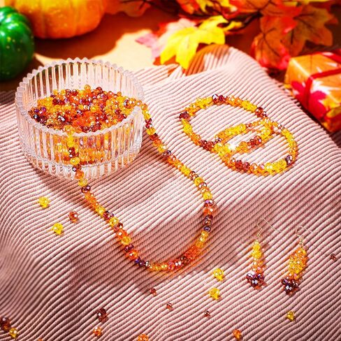 1350 Pcs Easter Beads Spring Colorful Glass Crystal Beads for Jewelry Making Bulk with Box Faceted Glass Gemstone for DIY Easter Necklace Bracelet Earring Crafts (Sweet Color) in Kuwait