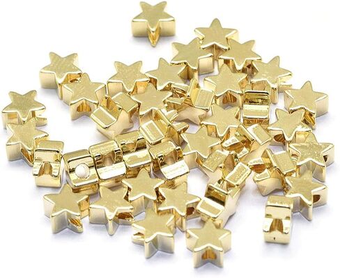 Craftdady 100pcs 18K Gold Corrugated Round Spacer Beads 4mm Tiny Brass Rondelle Ball Loose Beads for Jewelry Making Hole: 1mm in Saudi Arabia