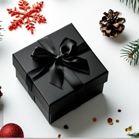 1PC 50 Yards Black Satin Ribbon 1/2 Solid Color Fabric Ribbon Christmas Gift Wrapping Invitation Cards Flower Bows Sewing Party and Wedding Decorations in Saudi Arabia