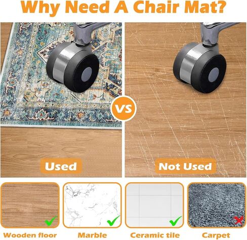 4×5ft/48×60in Chair Mat for Hardwood Floor, Office Desk Anti-Slip Chair Mat for Hard Floors, Computer Gaming Chair Mat, Under Desk Rug Protector for Rolling Chair(Pink) in Saudi Arabia