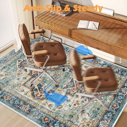 4×5ft/48×60in Chair Mat for Hardwood Floor, Office Desk Anti-Slip Chair Mat for Hard Floors, Computer Gaming Chair Mat, Under Desk Rug Protector for Rolling Chair(Pink) in Saudi Arabia