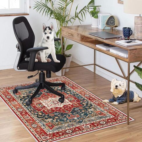 4×5ft/48×60in Chair Mat for Hardwood Floor, Office Desk Anti-Slip Chair Mat for Hard Floors, Computer Gaming Chair Mat, Under Desk Rug Protector for Rolling Chair(Pink) in Saudi Arabia