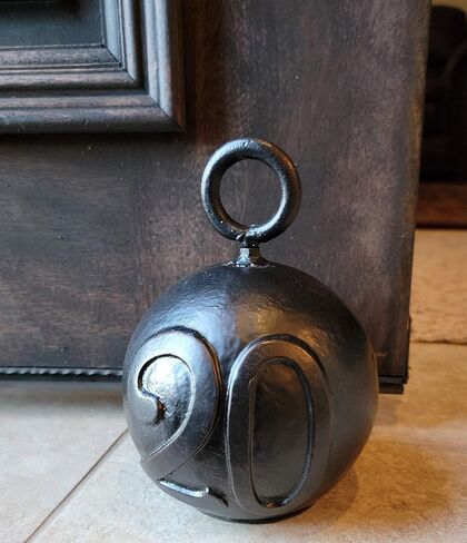 Lulu Decor Cast Iron Decorative Door Stop, 8 lbs Heavy Door Stopper, Elegant Door Weight for Home, Office, Kitchen, Patio, Securely Holding Doors Open (No20) in Kuwait