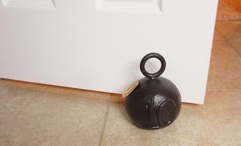 Lulu Decor Cast Iron Decorative Door Stop, 8 lbs Heavy Door Stopper, Elegant Door Weight for Home, Office, Kitchen, Patio, Securely Holding Doors Open (No20) in Kuwait