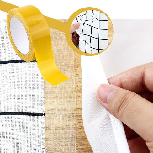 1 Pack Double Sided Fabric Tape Heavy Duty Gauze Tape Fabric Tape High Stickness Mounting Tape for Carpets, Pictures, Posters, Frames (2CM/0.78Inch x 20M/66FT) in Kuwait