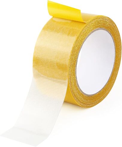1 Pack Double Sided Fabric Tape Heavy Duty Gauze Tape Fabric Tape High Stickness Mounting Tape for Carpets, Pictures, Posters, Frames (2CM/0.78Inch x 20M/66FT) in Kuwait