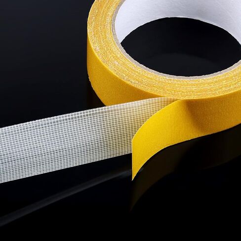 1 Pack Double Sided Fabric Tape Heavy Duty Gauze Tape Fabric Tape High Stickness Mounting Tape for Carpets, Pictures, Posters, Frames (2CM/0.78Inch x 20M/66FT) in Kuwait