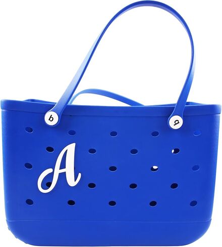 Letter Charm for Bogg Bag and Simply Southern Tote - Large Decorative 3D Alphabet Lettering Inserts Accessories for Beach Bag - DIY Personalizing Your Handbag in Kuwait