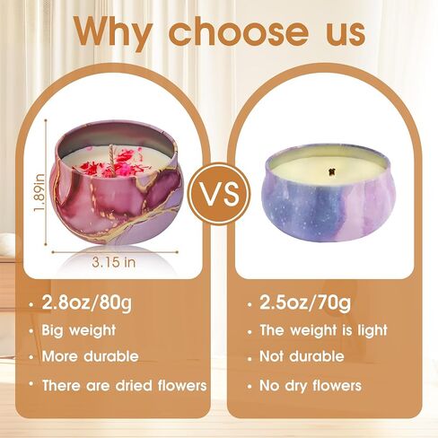 12-Pack Dried Flower Scented Candles Gift Set, Soy Wax, Aromatherapy Candles for Home Décor, Relaxation, and Unique Gifts – Ideal for Birthdays, Anniversaries, and Self-Care in Saudi Arabia