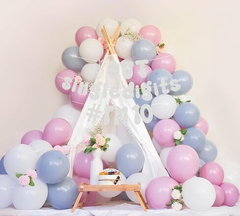 Pre-Strung Out Single Digits I'm 10 Banner - Gold Glitter 10th Birthday Party Decorations Supplies for Boys or Girls, Double Digits 10 Banner, Happy 10th Birthday Banner, Photo Booth Props in Kuwait
