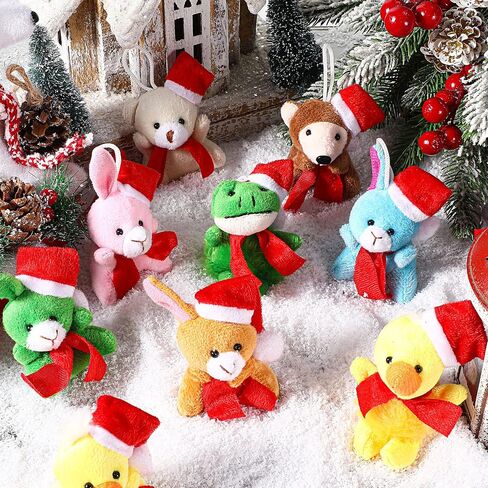 Skylety 50 PCS Mini Stupted Animals Bulk Safari Safari Jungle Small Plush Animals Toy Toy Toy Tiny Plush Keychain Decoration for Easter Party Form in Kuwait