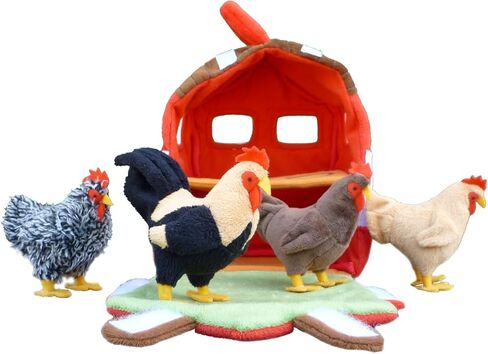 Adore 12" Hen House Chicken Coop Plush Stuffed Animal Playset in Saudi Arabia