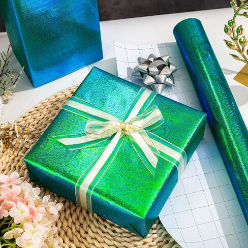 لفافة ورق تغليف وردية من MAYPLUSS - مقاس 17 بوصة × 32.8 قدم - ورق هدية فاخر لامع ثلاثي الأبعاد لفتاة خرافية لحفلات أعياد الميلاد وحفلات الزفاف وعيد الحب وعيد الأم in Kuwait