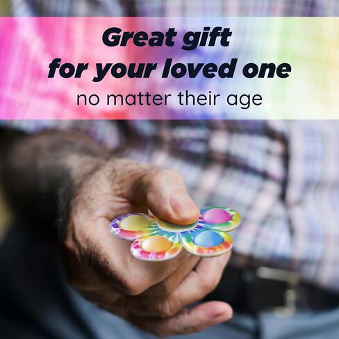 Nutty Toys Fidget Spinner - Sensory Toy for Kids & Adults - Top Stress & Anxiety Relief Gifts 2025 - Unique Easter Basket Stuffers Gift Idea - Best Toddler, Tween, Teen Girl & Teenage Boys Present in Saudi Arabia