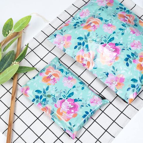 RUSPEPA Poly Mailers Shipping Bags Spring Flower Design 2.3 and 3 Mil Heavy Duty Self Seal Mailing Envelopes - 30 Pack - 6 x 9, 10 x 13, 12 x 14.5 Inches in Saudi Arabia