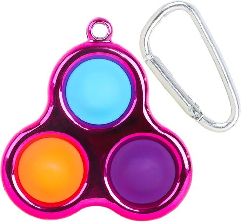 Toyland® Push Bubble Pop Bubble 'Pop It' Sensory Fidget Toy – Many Choices (Rainbow Round) in Saudi Arabia