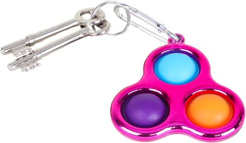 Toyland® Push Bubble Pop Bubble 'Pop It' Sensory Fidget Toy – Many Choices (Rainbow Round) in Saudi Arabia