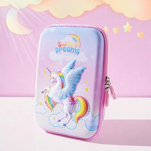 Pencil Case for Girls Boys, Kids Cute Pencil Case Pencil Pouch, 3D EVA Large Capacity Pen Holder, School Supplies for Kids Back to School Gifts (Navy Astronaut) in Kuwait