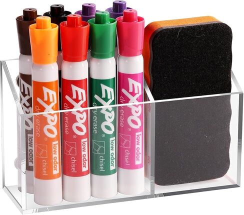 Black Metal Mesh Magnetic Office Supplies Pen Pencil and Marker Holder,Magnets Mesh Marker Holder Perfect for Whiteboard, Refrigerator and Locker Accessories in Saudi Arabia