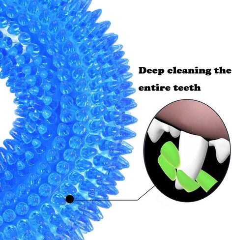 Dog chewed Toys Chewing Teeth Clean, Cute Crystal Ring Design, Chewing Toys, squeaking Dog Toys, it has The Function of molars and Relieving Anxiety, which Increases The Dog's Love for The Owner in Saudi Arabia