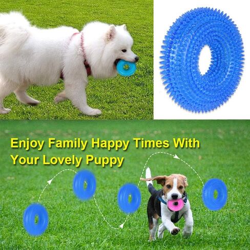 Dog chewed Toys Chewing Teeth Clean, Cute Crystal Ring Design, Chewing Toys, squeaking Dog Toys, it has The Function of molars and Relieving Anxiety, which Increases The Dog's Love for The Owner in Saudi Arabia