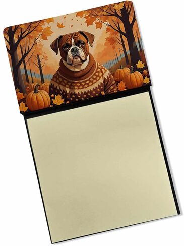 Caroline's Treasures Jack Russell Terrier Fall Sticky Note Holder Refillable Dispenser Self-Sticky Note Pads, Memo Pads Blank Desk Accessories in Kuwait