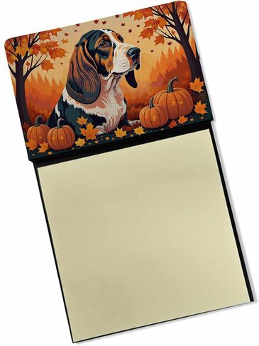Caroline's Treasures Jack Russell Terrier Fall Sticky Note Holder Refillable Dispenser Self-Sticky Note Pads, Memo Pads Blank Desk Accessories in Kuwait