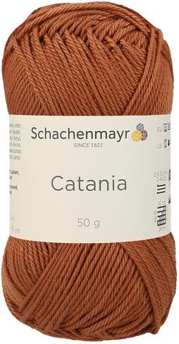 1 Skein / Pack Schachenmayr (SMC) Catania Originals Yarn ، كل كرة 1.76 أوقية (50Gr) / 136 ياردة (125 مترًا) ، قطنية مركبة 100 ٪ للحياكة والروشيه ، وزن الرياضة ، 388 - Terracotta in Kuwait