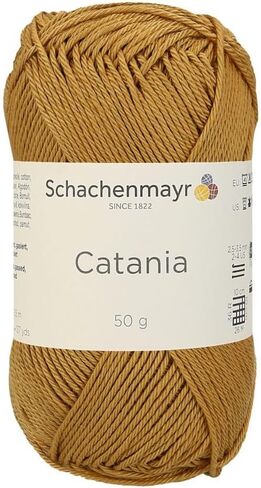 1 Skein / Pack Schachenmayr (SMC) Catania Originals Yarn ، كل كرة 1.76 أوقية (50Gr) / 136 ياردة (125 مترًا) ، قطنية مركبة 100 ٪ للحياكة والروشيه ، وزن الرياضة ، 388 - Terracotta in Kuwait