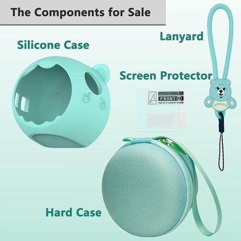 قضية الحمل الصلبة JCHPINE وغطاء السيليكون متوافقة مع لعبة Punirunes التفاعلية الرقمية ، حالة واقية من شخصيات بونيونز الافتراضية للحيوانات الأليفة مع واقي الشاشة (حالة زرقاء) in Kuwait