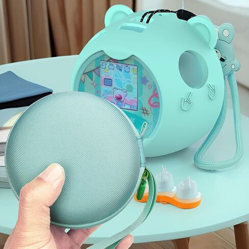 قضية الحمل الصلبة JCHPINE وغطاء السيليكون متوافقة مع لعبة Punirunes التفاعلية الرقمية ، حالة واقية من شخصيات بونيونز الافتراضية للحيوانات الأليفة مع واقي الشاشة (حالة زرقاء) in Kuwait