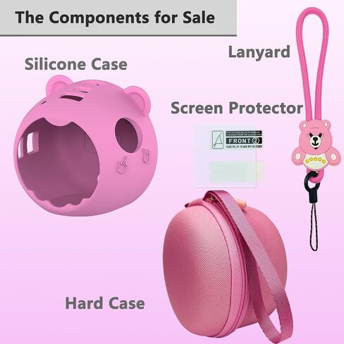 JCHPINE Hard Carrying Case and Silicone Cover Compatible with Punirunes Interactive Digital Toy, Protective Case for Punirunes Virtual Pet Squishy Characters with Screen Protector (Teal) in Saudi Arabia