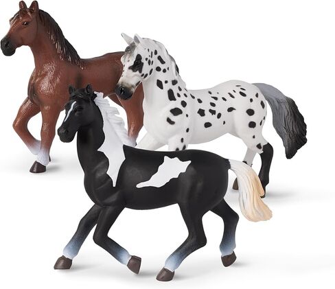Terra by Battat – 6 Pcs 6" Horse Figurines – Horse Toy Set – Realistic Plastic Animal Figurines – Collectible Horse Gift for Kids 3+ – Party Decorations in Saudi Arabia