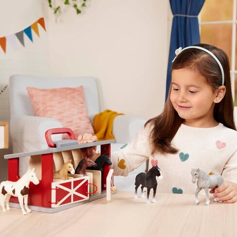 Terra by Battat – 6 Pcs 6" Horse Figurines – Horse Toy Set – Realistic Plastic Animal Figurines – Collectible Horse Gift for Kids 3+ – Party Decorations in Saudi Arabia