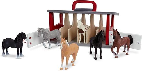Terra by Battat – 6 Pcs 6" Horse Figurines – Horse Toy Set – Realistic Plastic Animal Figurines – Collectible Horse Gift for Kids 3+ – Party Decorations in Saudi Arabia