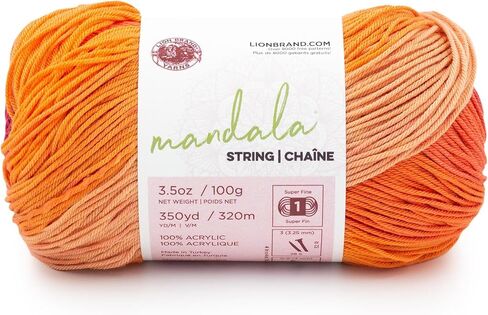 Lion Brand Yarn Mandala String Yarn, 1 Pack, Harmony in Kuwait