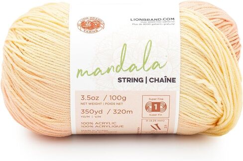 Lion Brand Yarn Mandala String Yarn, 1 Pack, Harmony in Kuwait