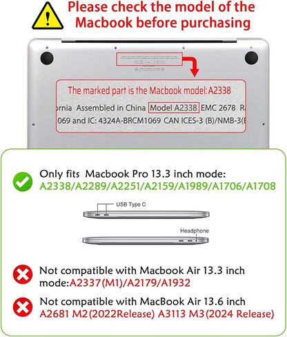 Compatible for MacBook Air 13 inch 2024-2022 M3 A3113 M2 A2681, Clear Cute Bowknot Star Plastic Protective Case Hard Shell&Keyboard Cover for MacBook Air 13.6''-Bowknot in Saudi Arabia