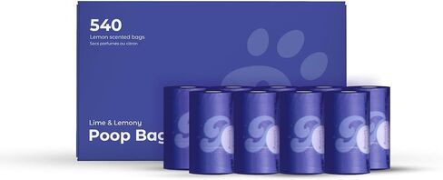 Dog Poop Bags – 36 Rolls 540 Bags Poop Bags with Dog Poop Bag Holder – Ultra Thick and Leakproof Scented Dog Poop Bags with 1 Poop Bag Dispenser Ideal for Small Large Dogs in Saudi Arabia