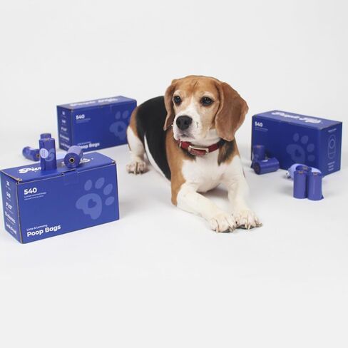 Dog Poop Bags – 36 Rolls 540 Bags Poop Bags with Dog Poop Bag Holder – Ultra Thick and Leakproof Scented Dog Poop Bags with 1 Poop Bag Dispenser Ideal for Small Large Dogs in Saudi Arabia