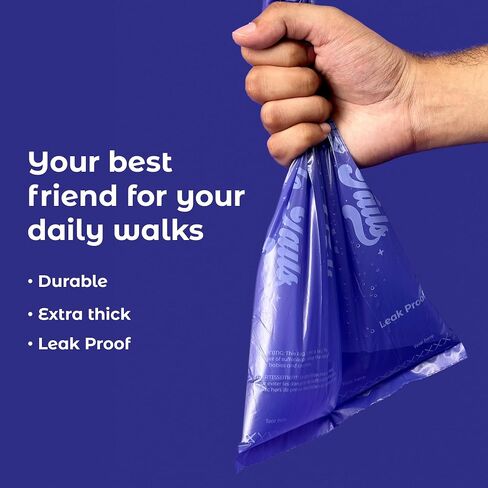 Dog Poop Bags – 36 Rolls 540 Bags Poop Bags with Dog Poop Bag Holder – Ultra Thick and Leakproof Scented Dog Poop Bags with 1 Poop Bag Dispenser Ideal for Small Large Dogs in Saudi Arabia