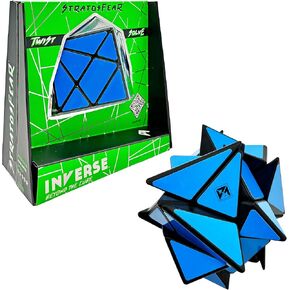 Project Genius | Inverse: Volstar Twist & Solve Puzzle - Difficulty Level: Medium, 10-Sided & 7 Colored Handheld Puzzle, Fun Décor & Gift Idea, Project Genius, Ages 8+ in Kuwait