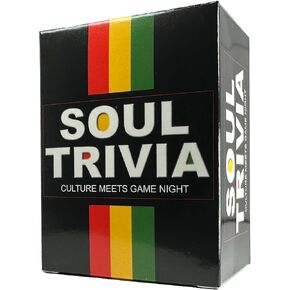 Soul Trivia: African-American Culture Card Game with 100 Educational Cards for Celebrating Black History and Urban Heritage, Perfect for Family Fun and Trivia Nights, Great for Adults and Kids