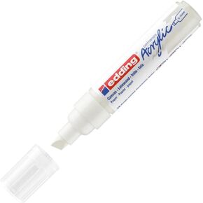 edding 5000 acrylic marker broad - brown - 1 waterproof acrylic paint marker - chisel nib 5-10 mm - acrylic paint pen for drawing on canvas, art paper and wood - acrylic markers for pebbles