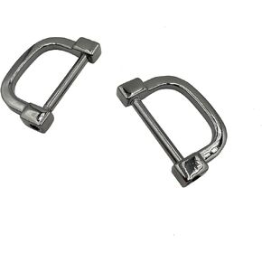 4pcs 25mm u تشكل حلقات حدوة الحدوة D ، المسمار في حذاب الدائري ، ومشابك الحزام ، ونتائج محفظة